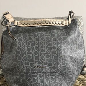 Calvin Klein Monogram Hobo Handbag